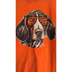 Woman's Size M Tennessee Dog Coonhound Orange T-shirt Short Sleeve #180
